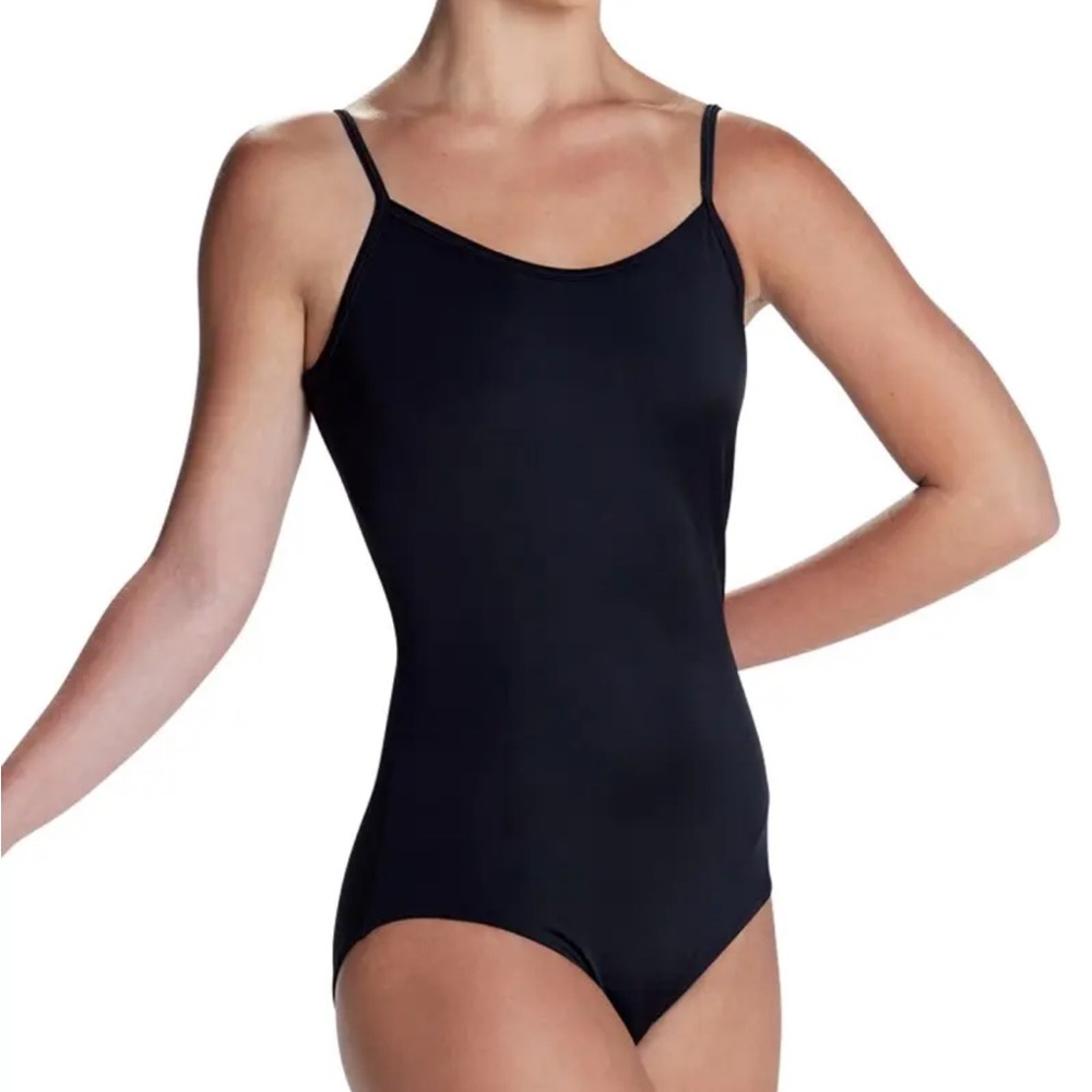 Balera Black High Back Camisole Leotard